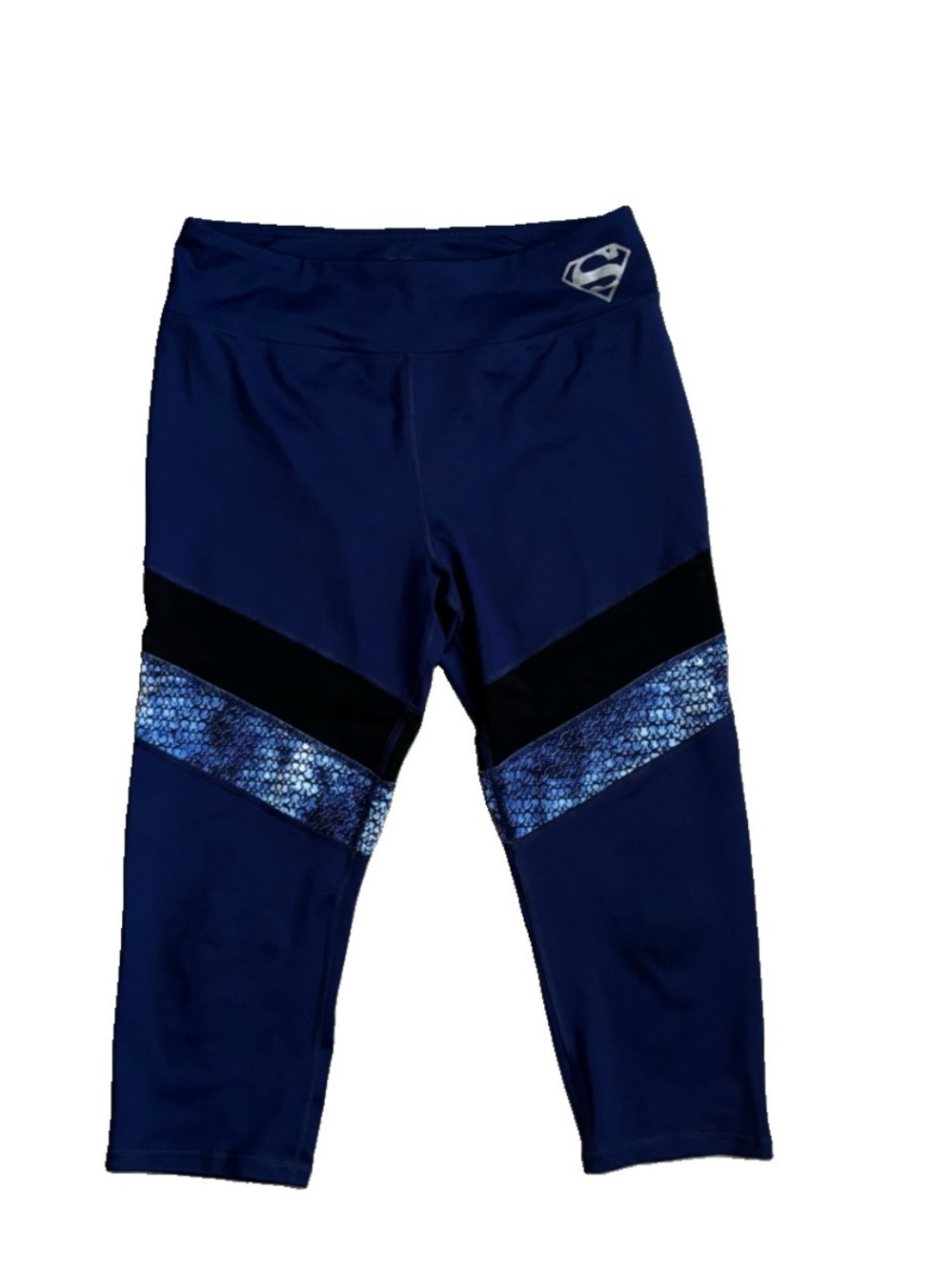 Her Universe Navy and Black Superman Women’s Superhero Crop Leggings-148